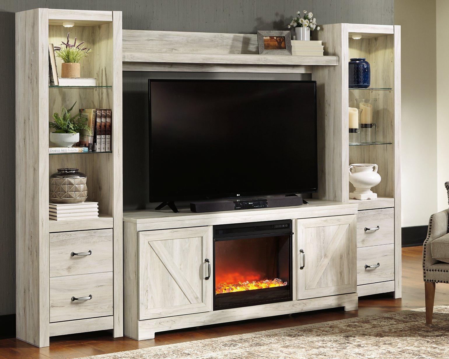 Bellaby 4-Piece Entertainment Center with Fireplace - Luxury Home Furniture (MI)