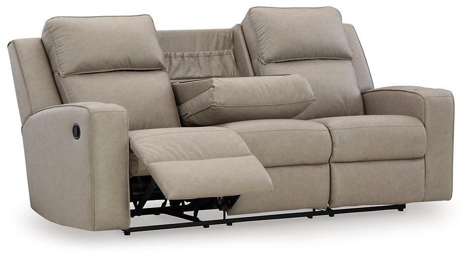 Lavenhorne Reclining Sofa with Drop Down Table - Luxury Home Furniture (MI)