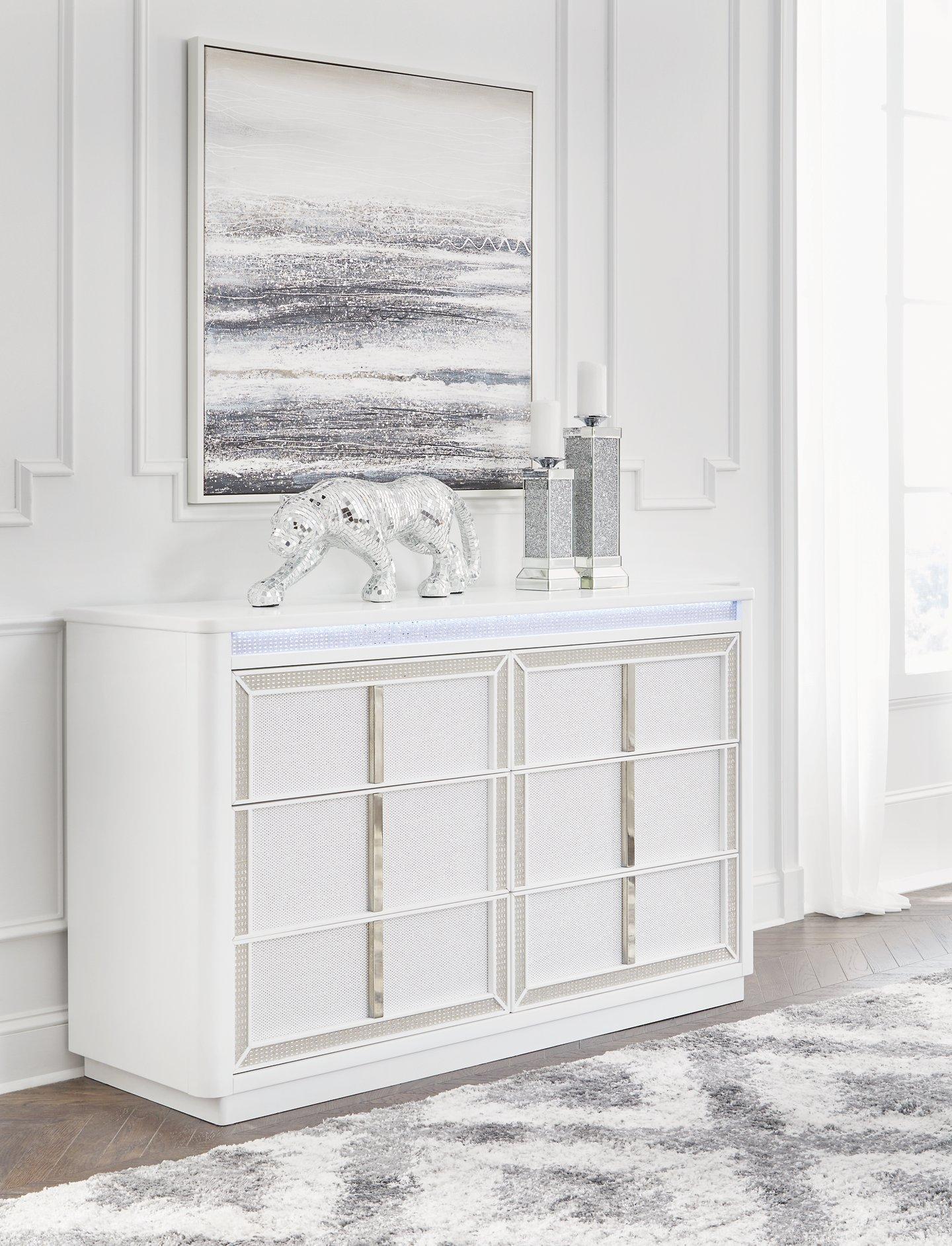 Chalanna Dresser and Mirror - Luxury Home Furniture (MI)