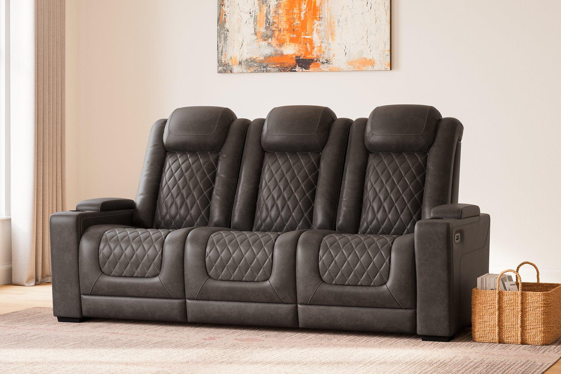 HyllMont Power Reclining Living Room Set - Luxury Home Furniture (MI)