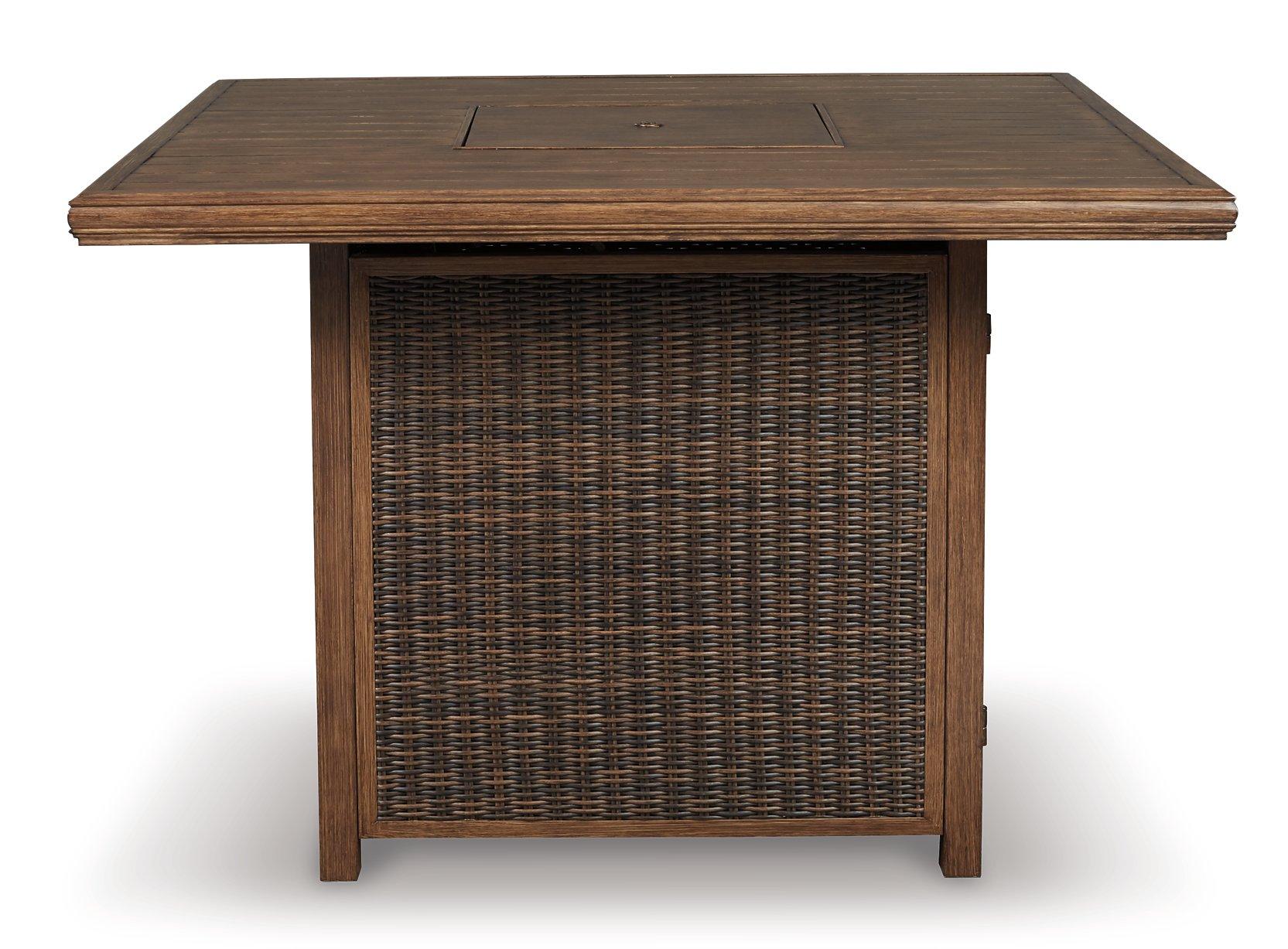 Paradise Trail Outdoor Counter Height Dining Table with 4 Barstools - Luxury Home Furniture (MI)