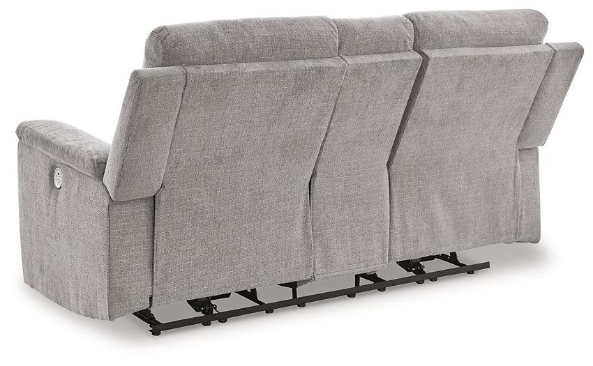 Barnsana Power Reclining Loveseat with Console - Luxury Home Furniture (MI)