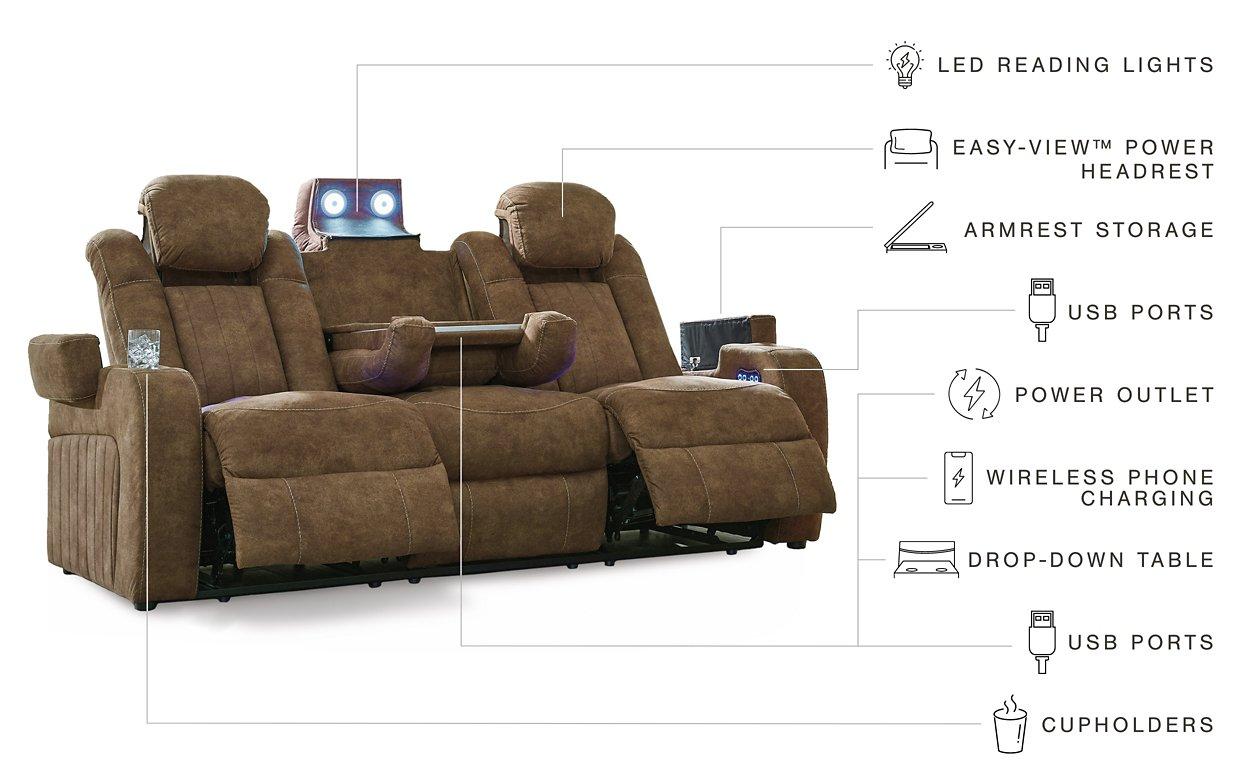 Wolfridge Power Reclining Sofa - Luxury Home Furniture (MI)