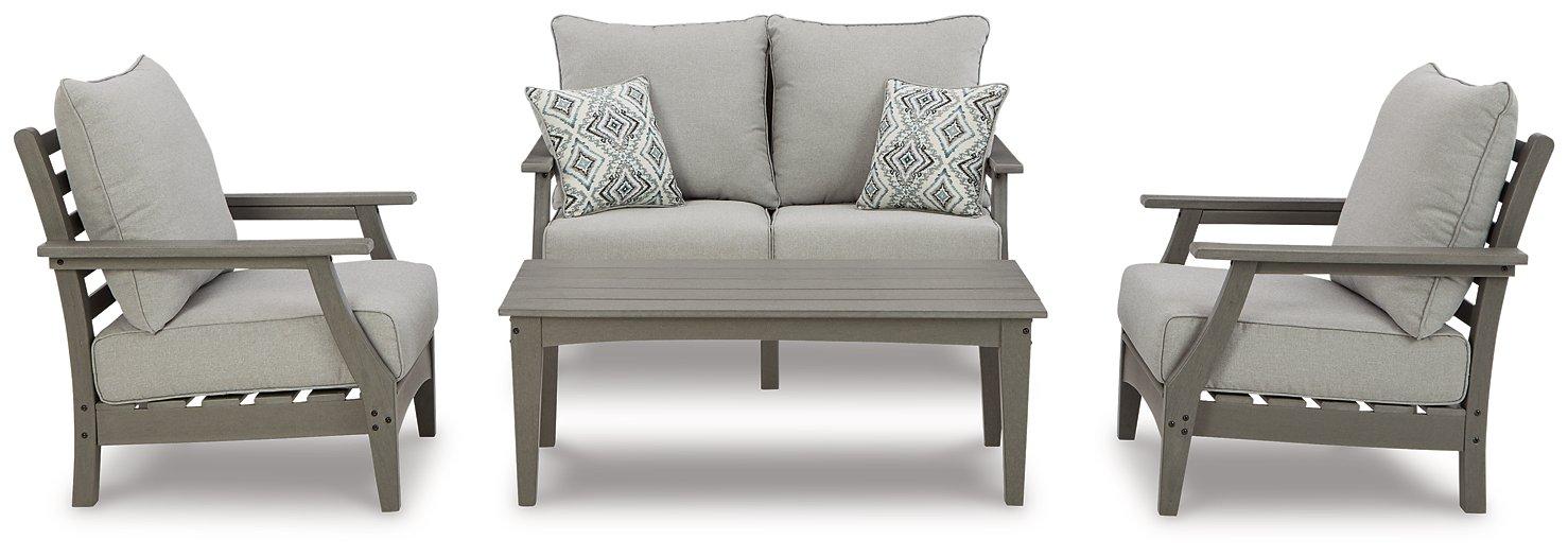 Visola Outdoor Loveseat Conversation Set - Luxury Home Furniture (MI)