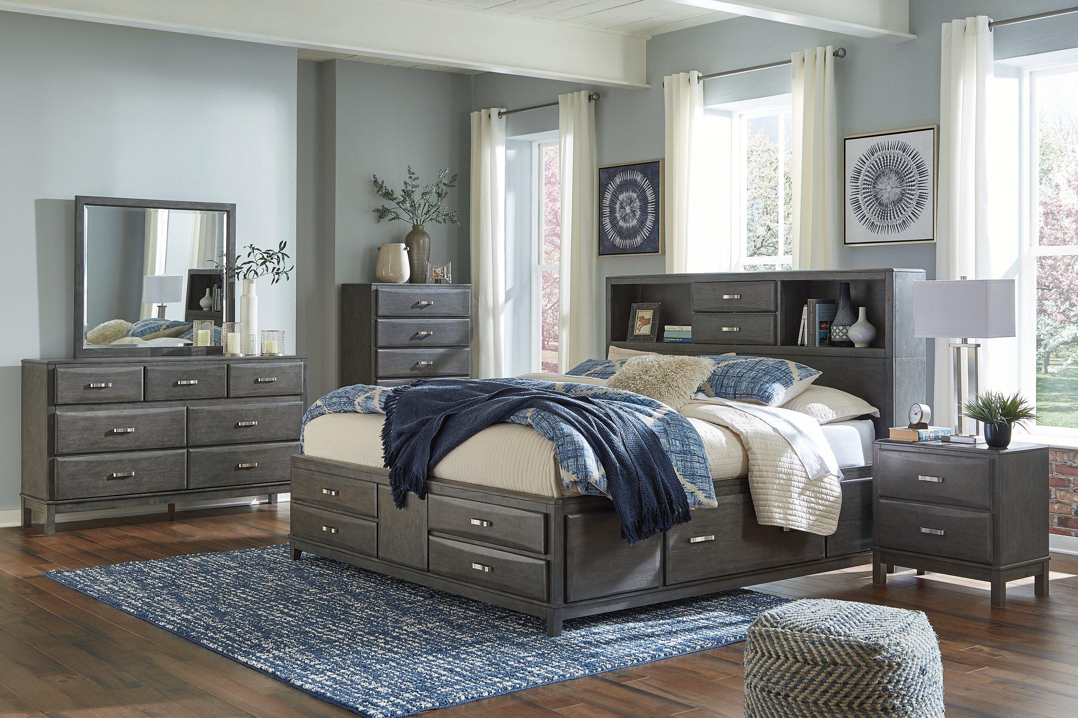 Caitbrook Storage Bed with 8 Drawers - Luxury Home Furniture (MI)