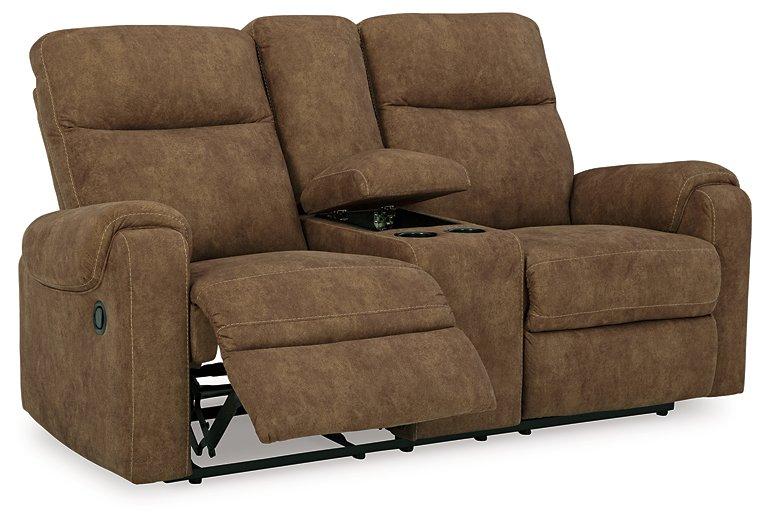 Edenwold Reclining Loveseat with Console - Luxury Home Furniture (MI)