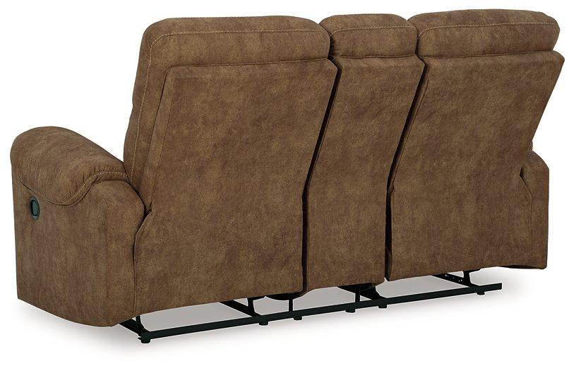 Edenwold Reclining Loveseat with Console - Luxury Home Furniture (MI)