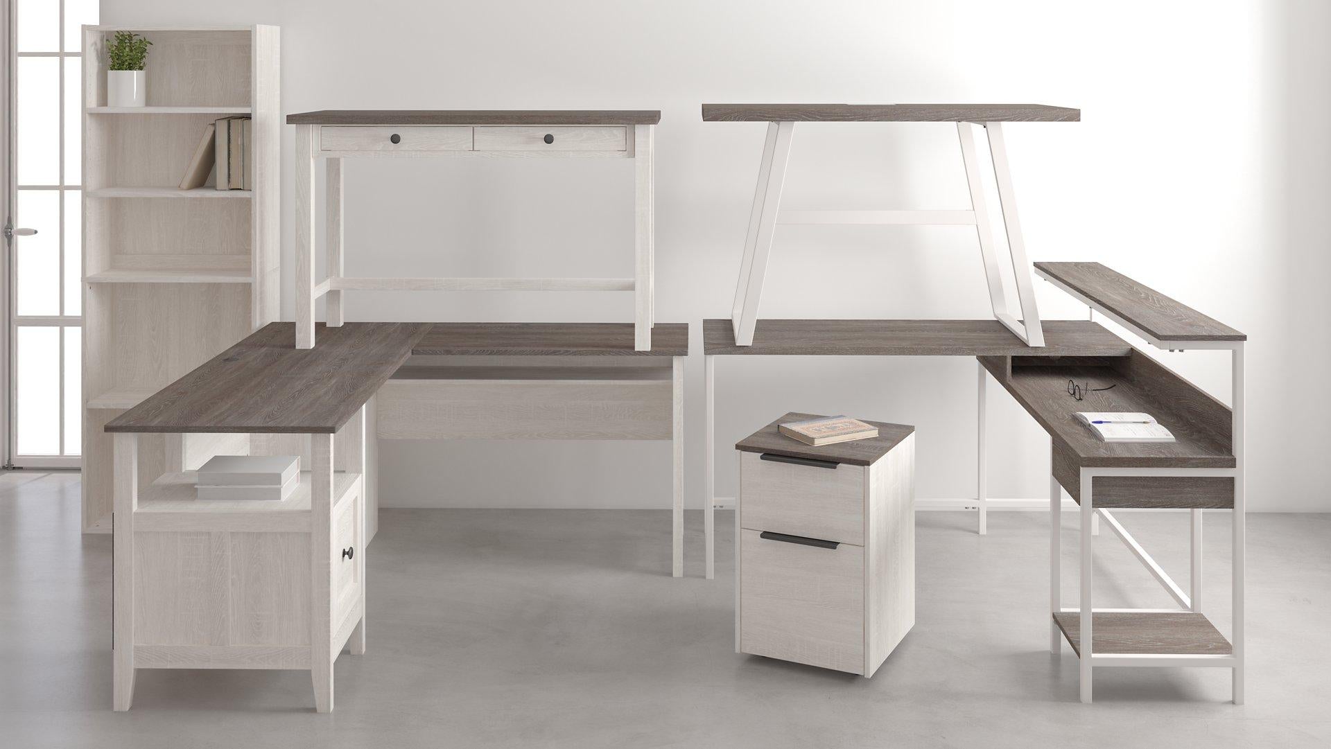 Dorrinson Home Office L-Desk with Storage - Luxury Home Furniture (MI)
