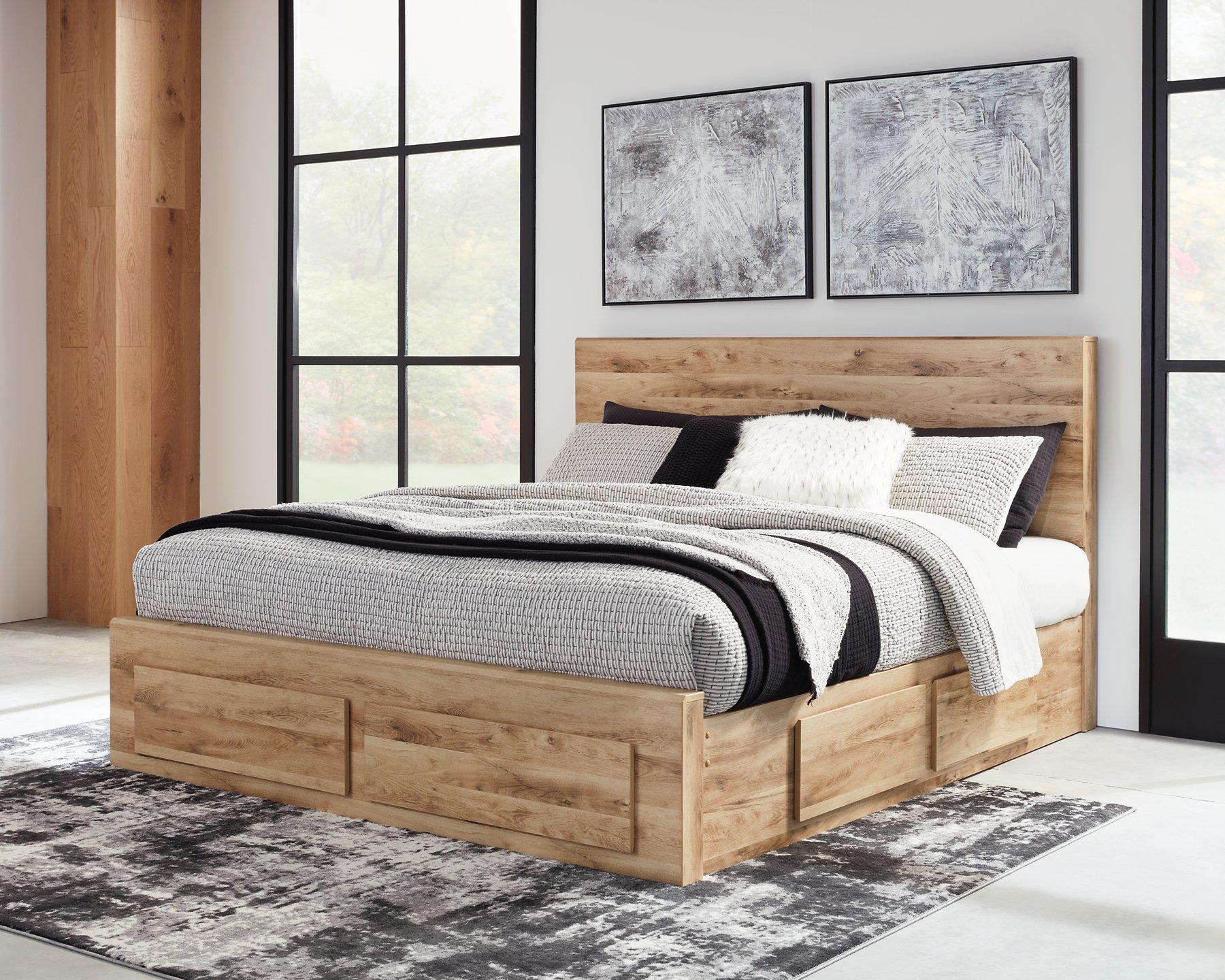Hyanna Panel Storage Bed with 2 Under Bed Storage Drawer - Luxury Home Furniture (MI)