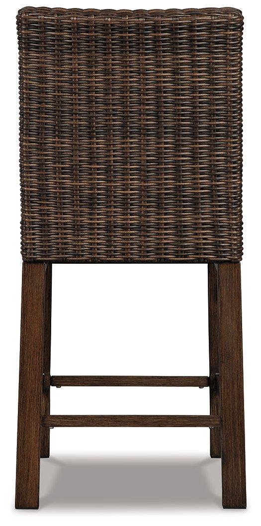 Paradise Trail Outdoor Counter Height Dining Table with 4 Barstools - Luxury Home Furniture (MI)