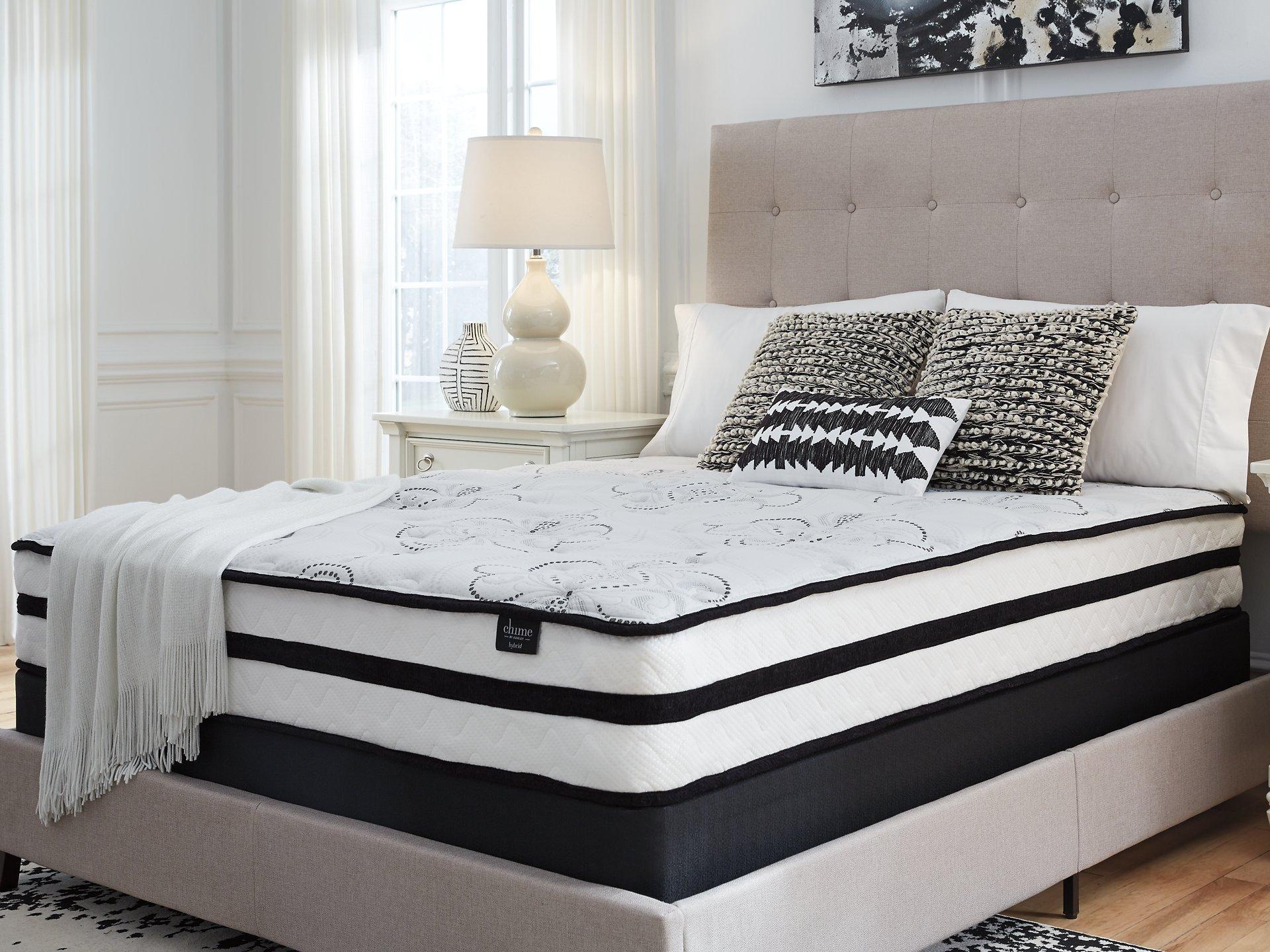 Chime 10 Inch Hybrid Mattress Set - Luxury Home Furniture (MI)