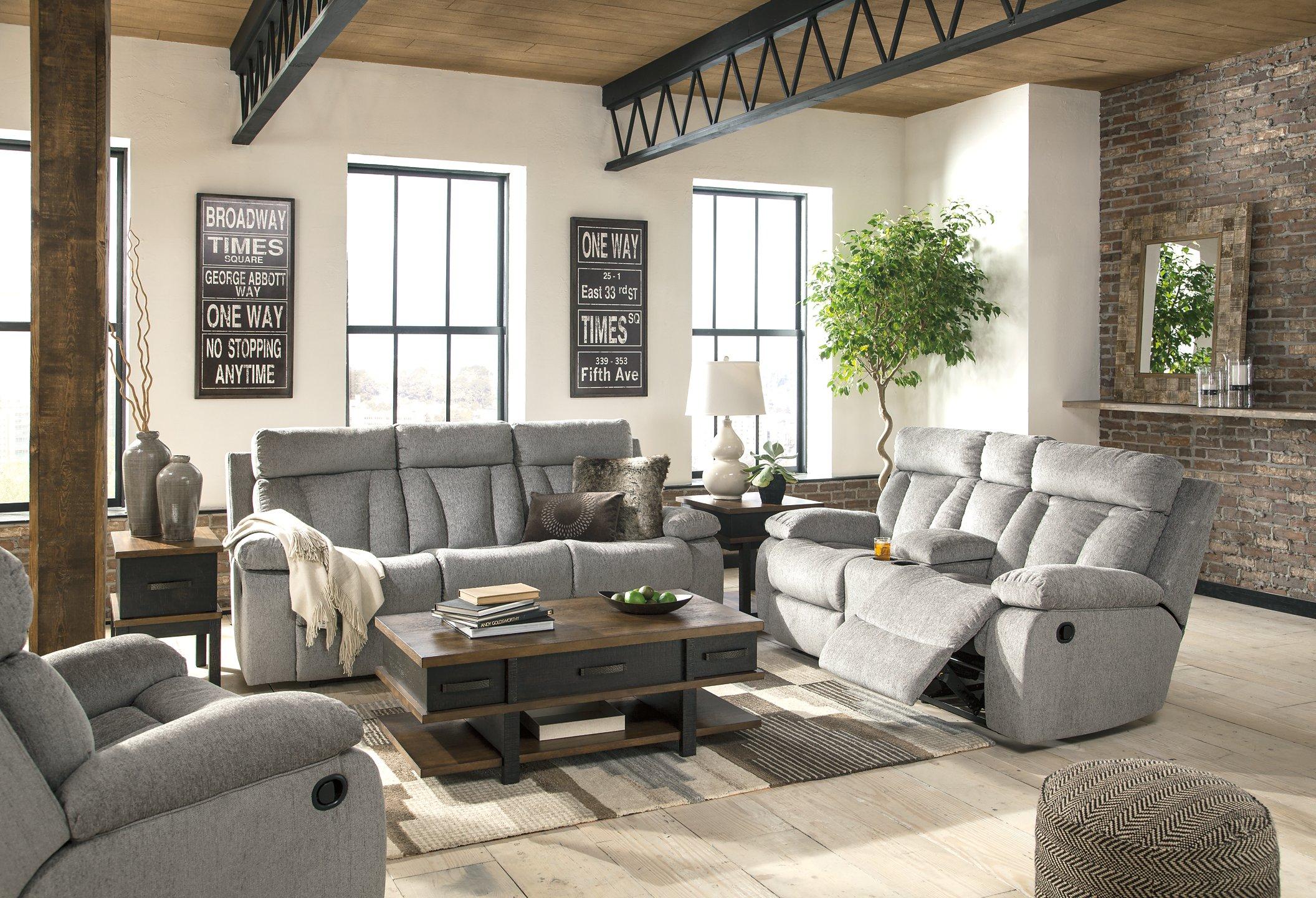 Mitchiner Reclining Loveseat with Console - Luxury Home Furniture (MI)