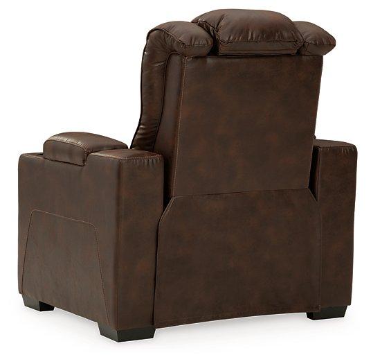 Owner's Box Power Recliner - Luxury Home Furniture (MI)