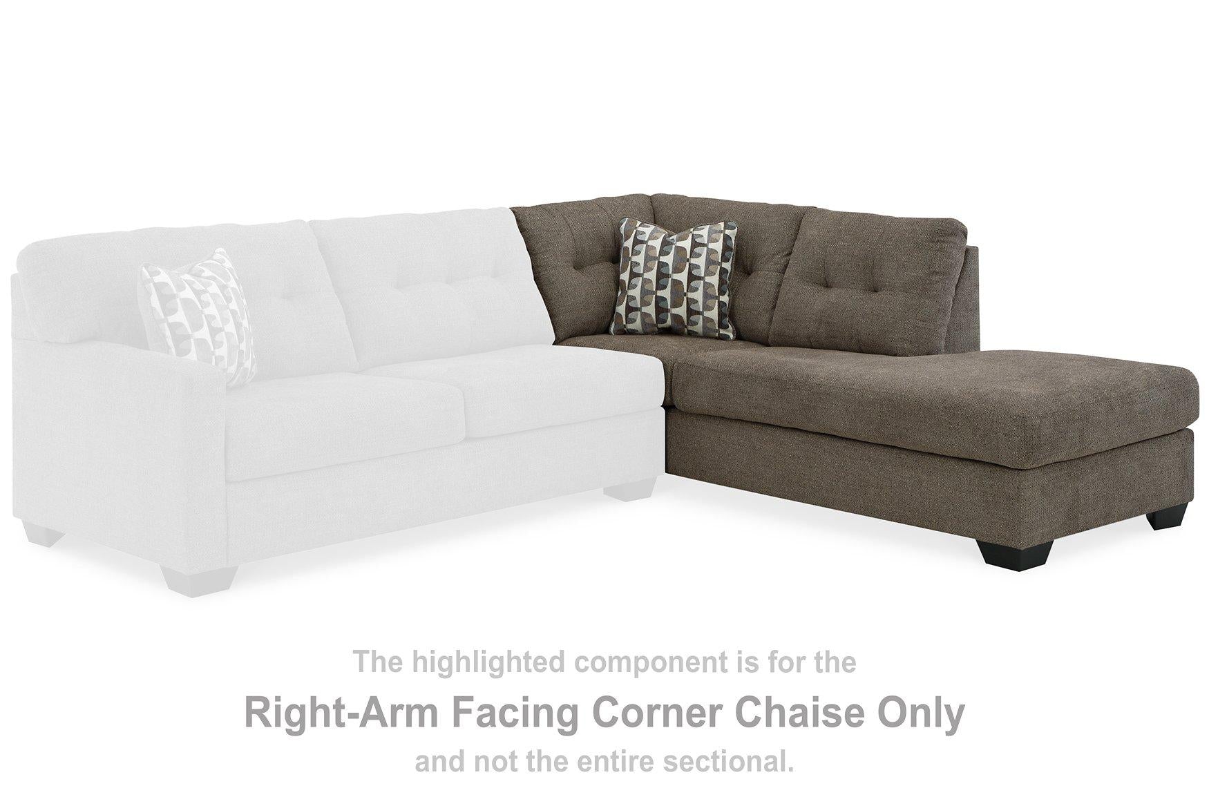 Mahoney 2-Piece Sleeper Sectional with Chaise - Luxury Home Furniture (MI)