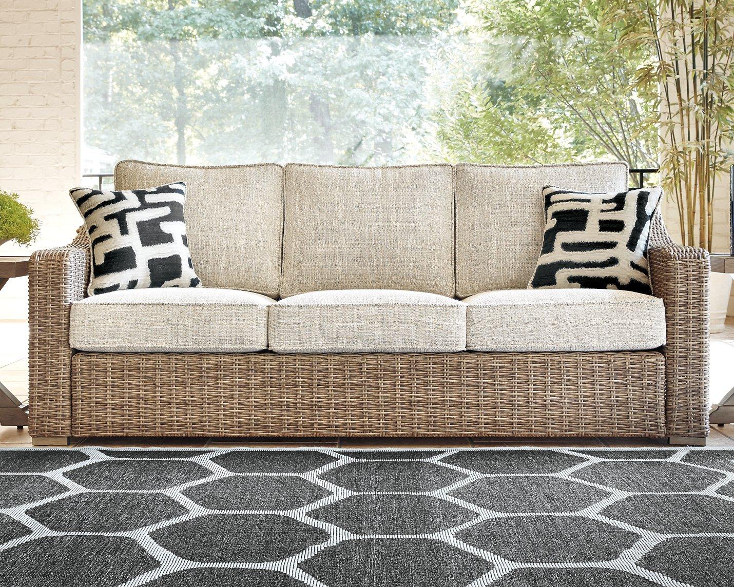 Beachcroft Outdoor Sofa, Lounge Chairs and Fire Pit - Luxury Home Furniture (MI)