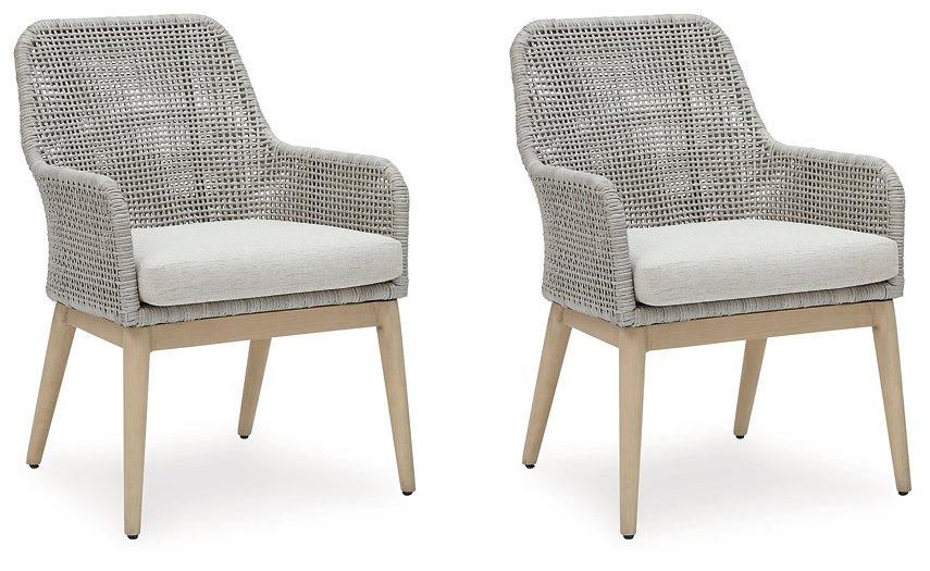 Seton Creek Outdoor Dining Arm Chair (Set of 2) - Luxury Home Furniture (MI)
