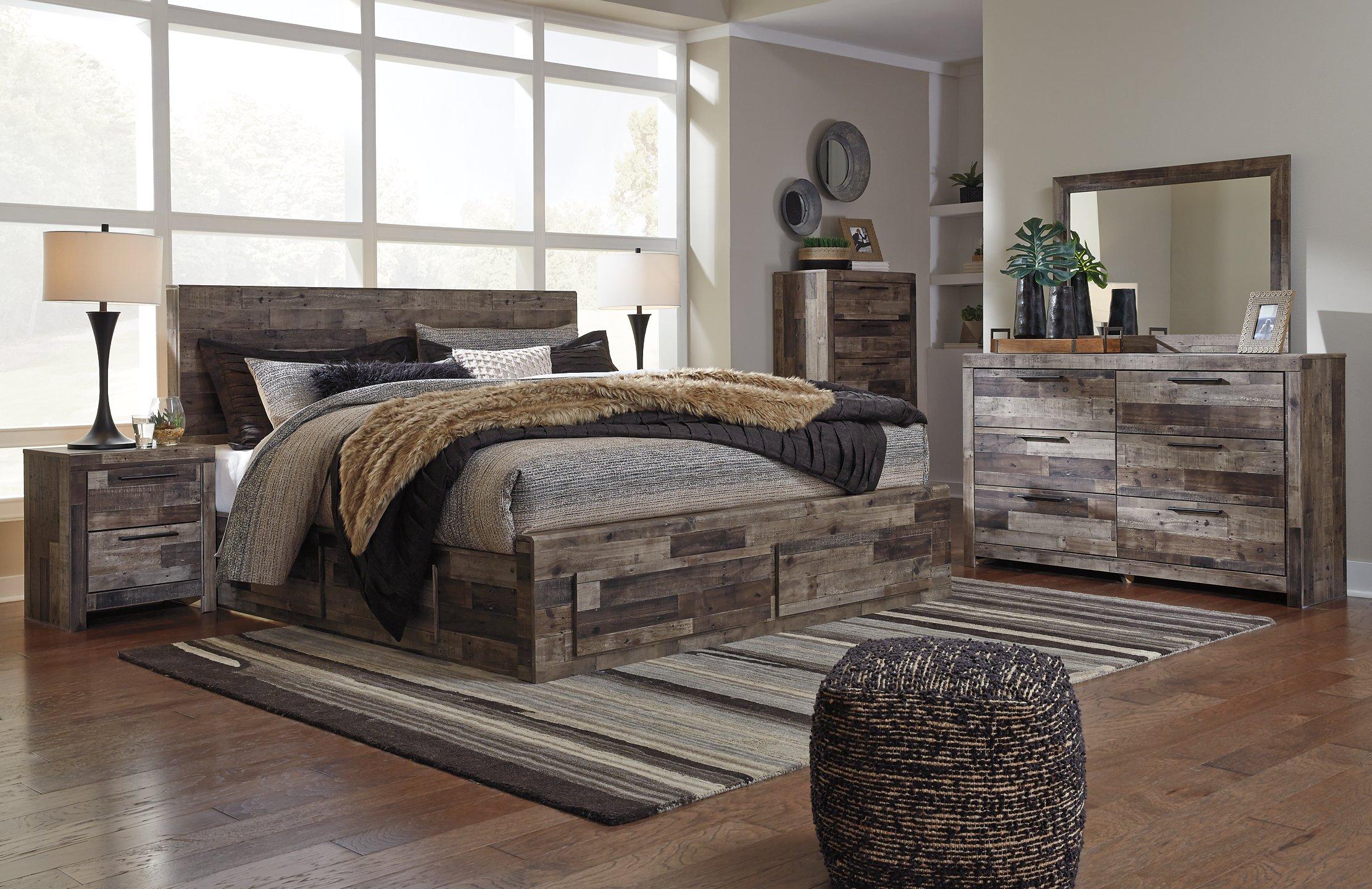 Derekson Bed with 6 Storage Drawers - Luxury Home Furniture (MI)