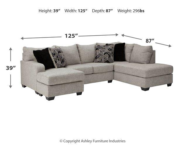 Megginson 2-Piece Sectional with Chaise - Luxury Home Furniture (MI)