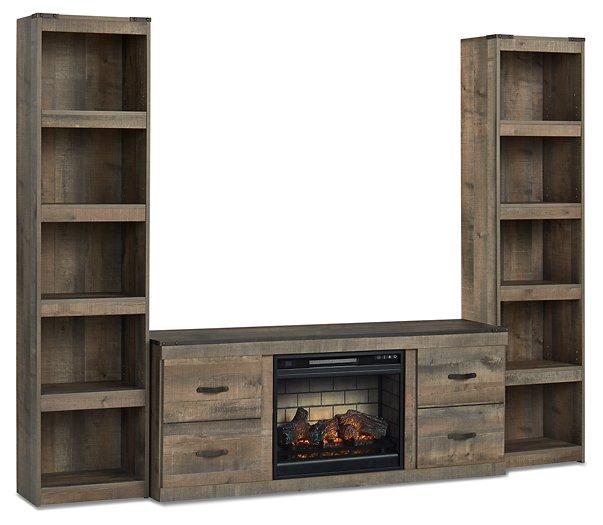 Trinell 3-Piece Entertainment Center with Electric Fireplace - Luxury Home Furniture (MI)
