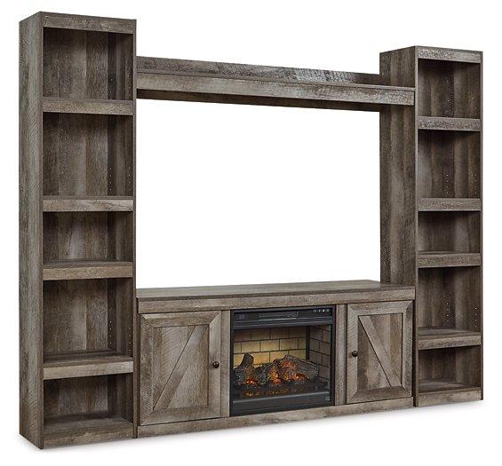 Wynnlow 4-Piece Entertainment Center with Electric Fireplace - Luxury Home Furniture (MI)