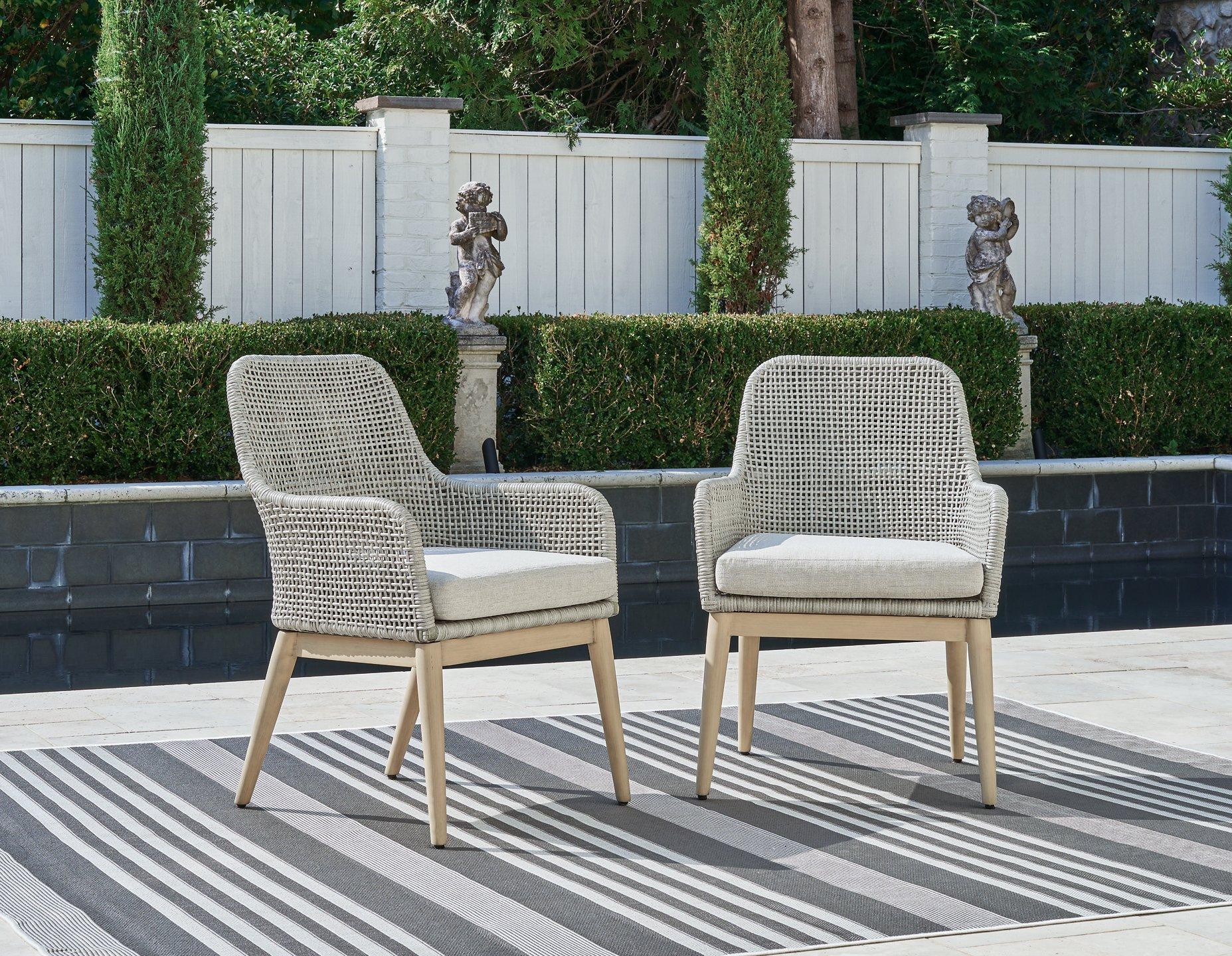 Seton Creek Outdoor Dining Arm Chair (Set of 2) - Luxury Home Furniture (MI)