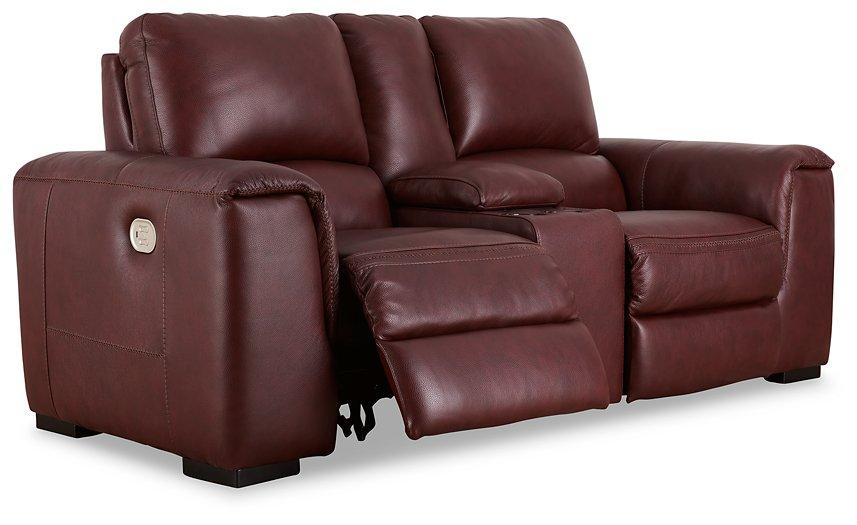 Alessandro Power Reclining Loveseat with Console - Luxury Home Furniture (MI)