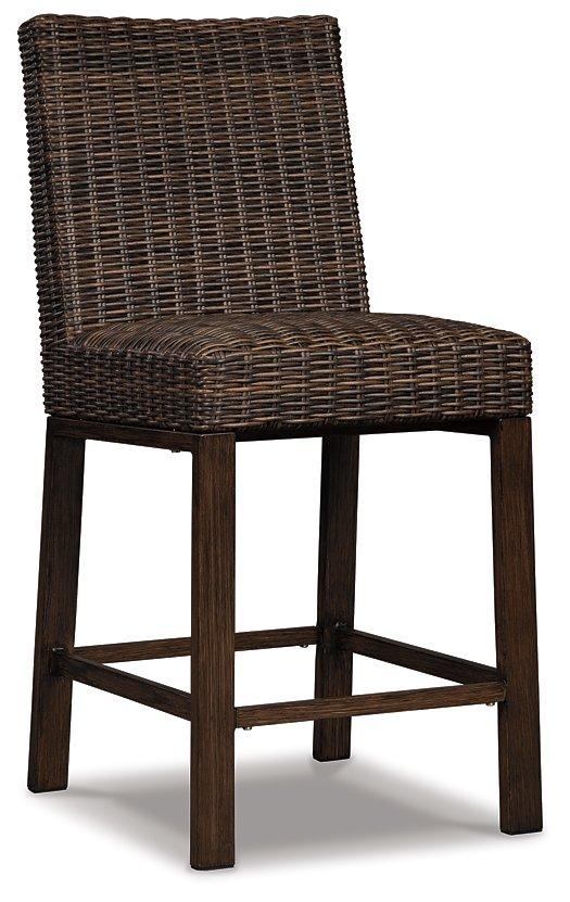 Paradise Trail Outdoor Counter Height Dining Table with 4 Barstools - Luxury Home Furniture (MI)