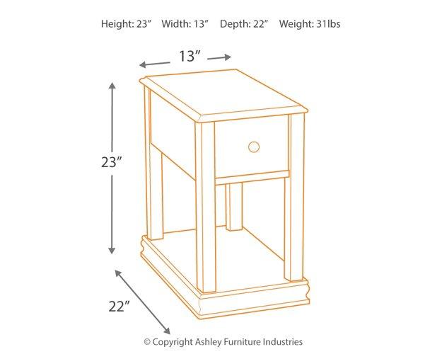 Breegin Chairside End Table - Luxury Home Furniture (MI)