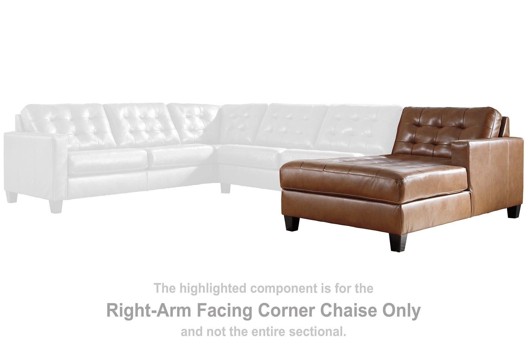 Baskove Sectional with Chaise - Luxury Home Furniture (MI)