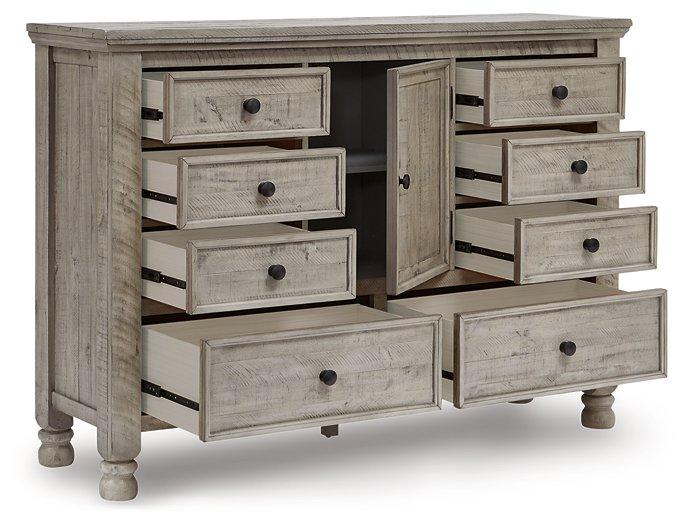 Harrastone Dresser and Mirror - Luxury Home Furniture (MI)