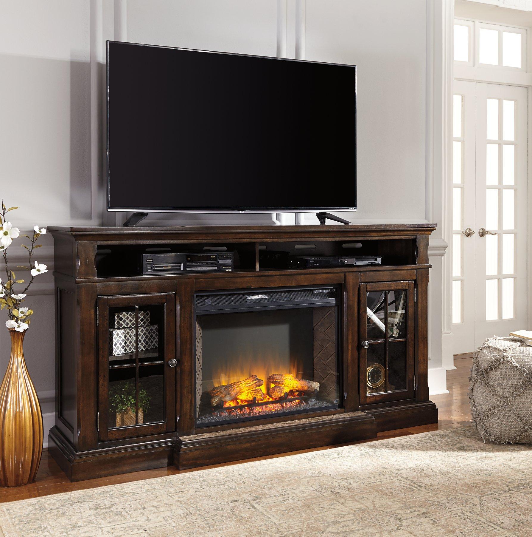 Roddinton 72" TV Stand with Electric Fireplace - Luxury Home Furniture (MI)