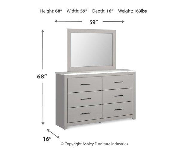 Cottonburg Dresser and Mirror - Luxury Home Furniture (MI)