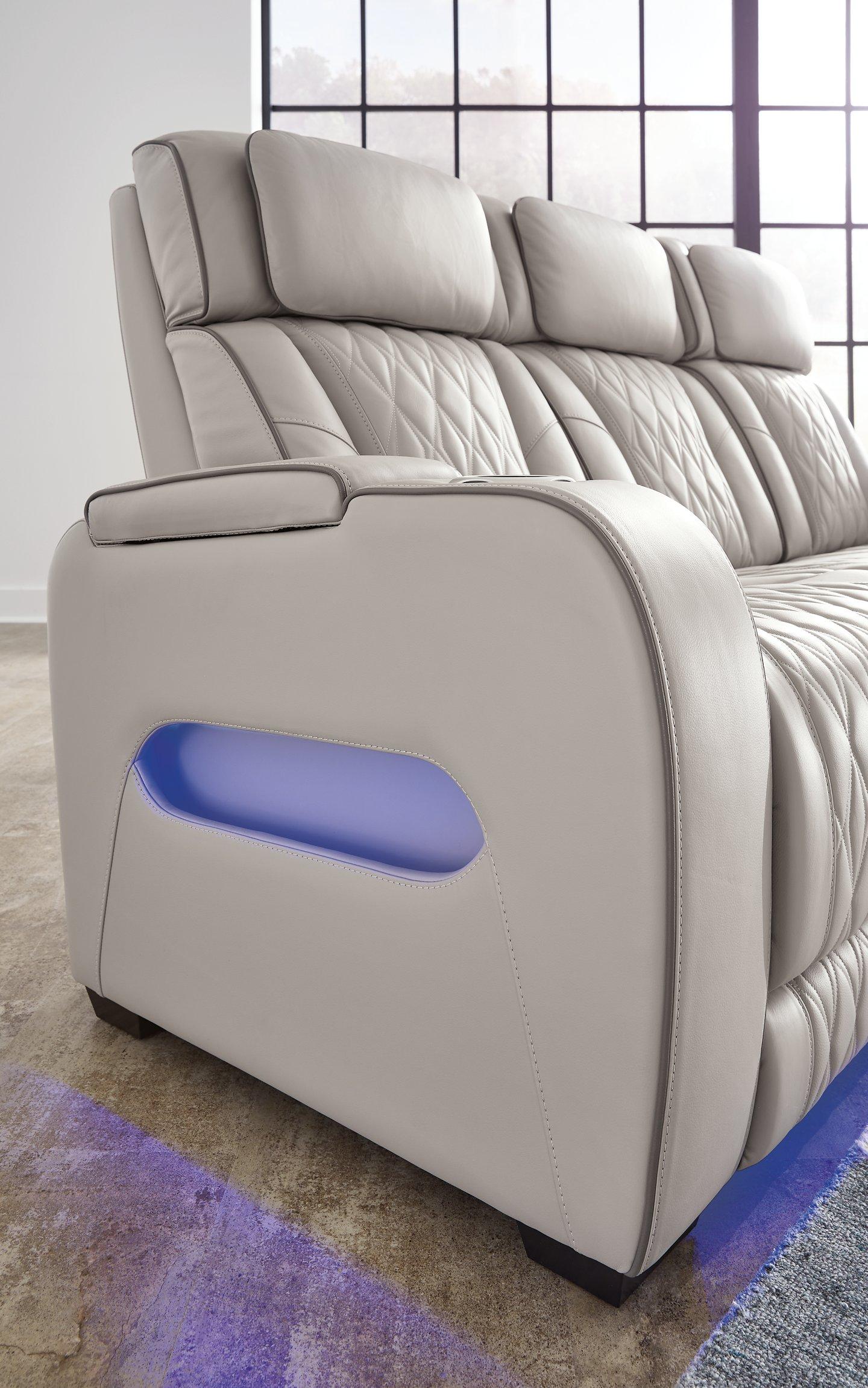 Boyington Power Reclining Loveseat with Console - Luxury Home Furniture (MI)