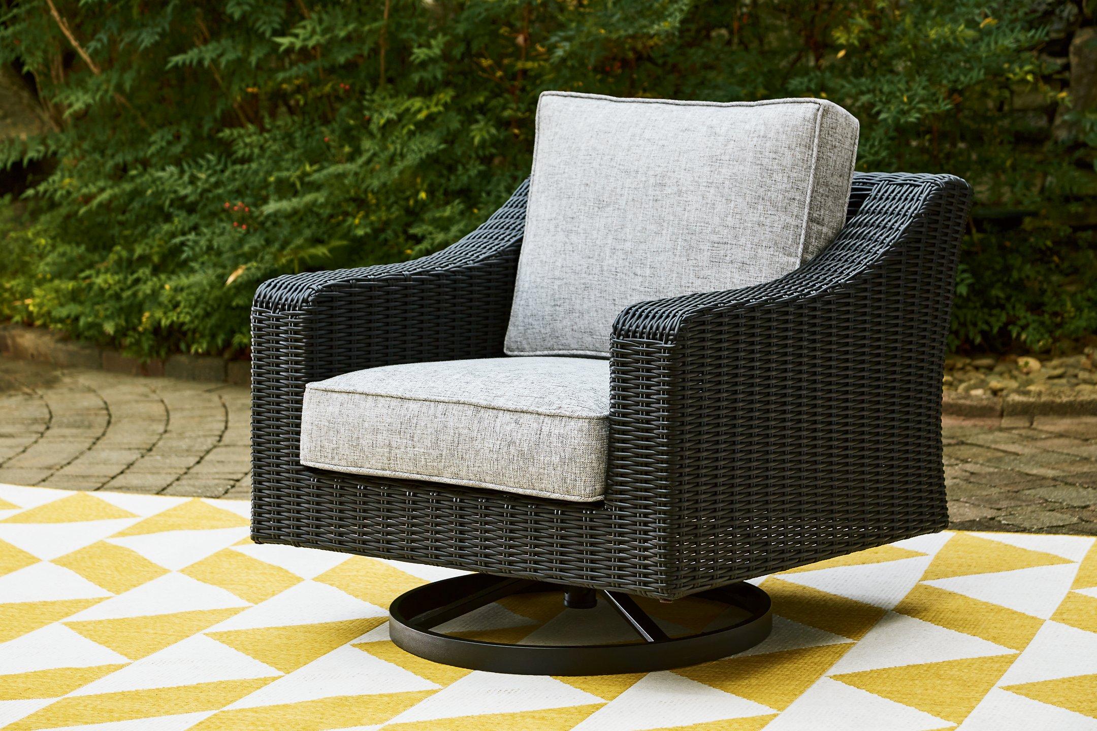 Beachcroft Outdoor Swivel Lounge with Cushion - Luxury Home Furniture (MI)