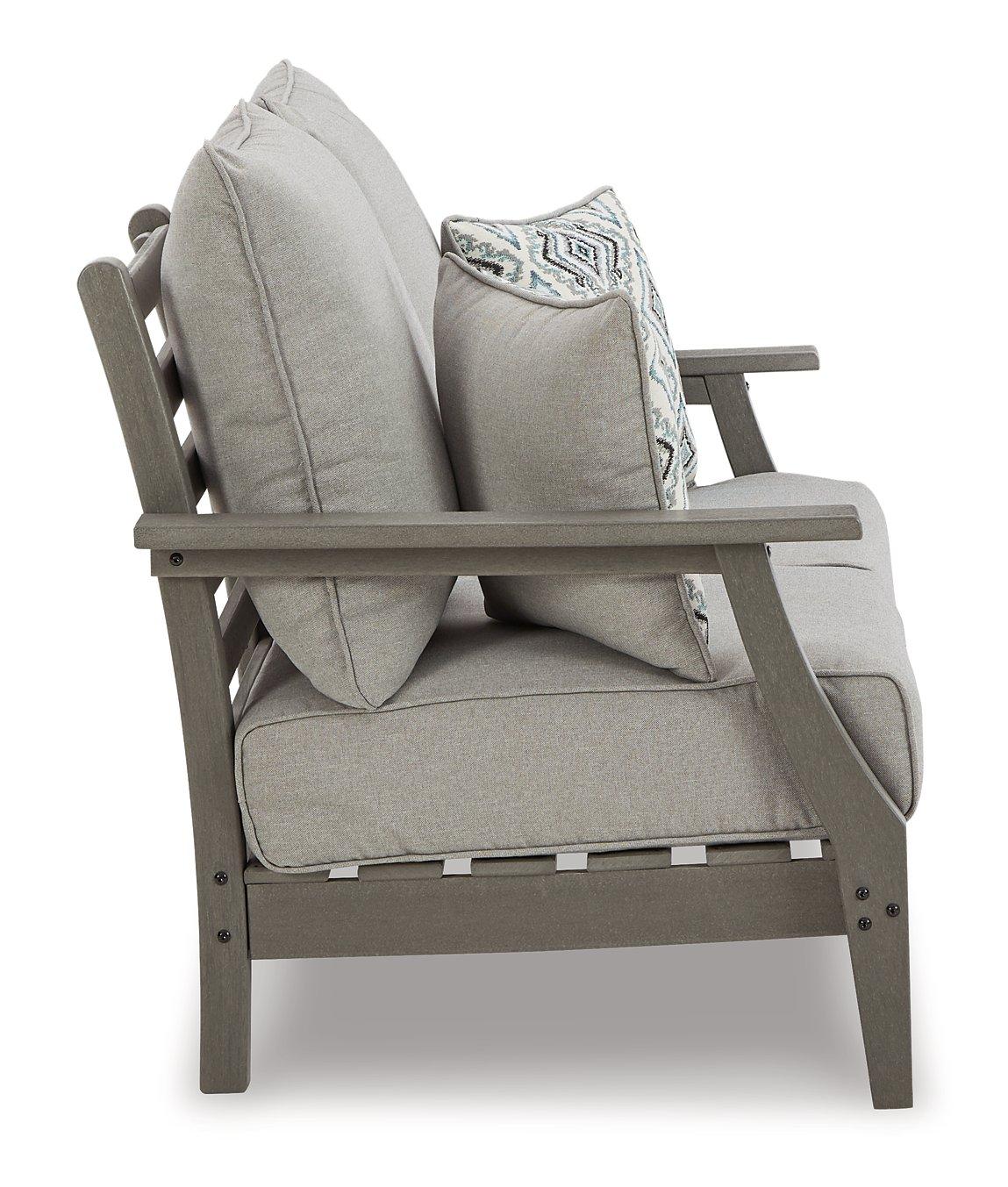 Visola Outdoor Sofa and Loveseat with Coffee Table - Luxury Home Furniture (MI)
