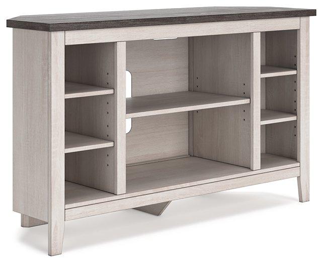 Dorrinson Corner TV Stand with Electric Fireplace - Luxury Home Furniture (MI)