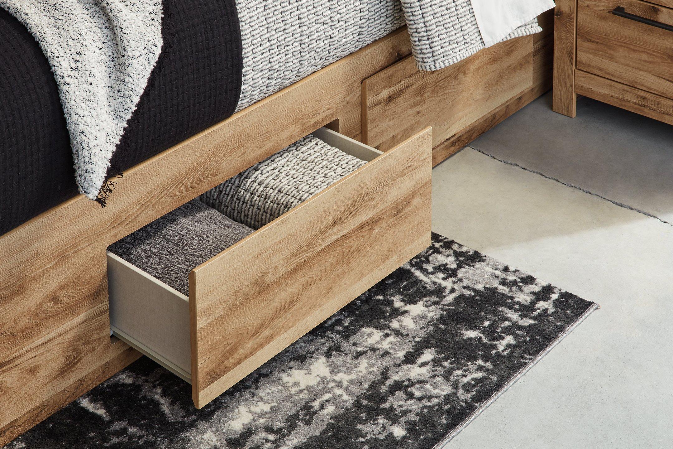 Hyanna Panel Storage Bed with 1 Under Bed Storage Drawer - Luxury Home Furniture (MI)