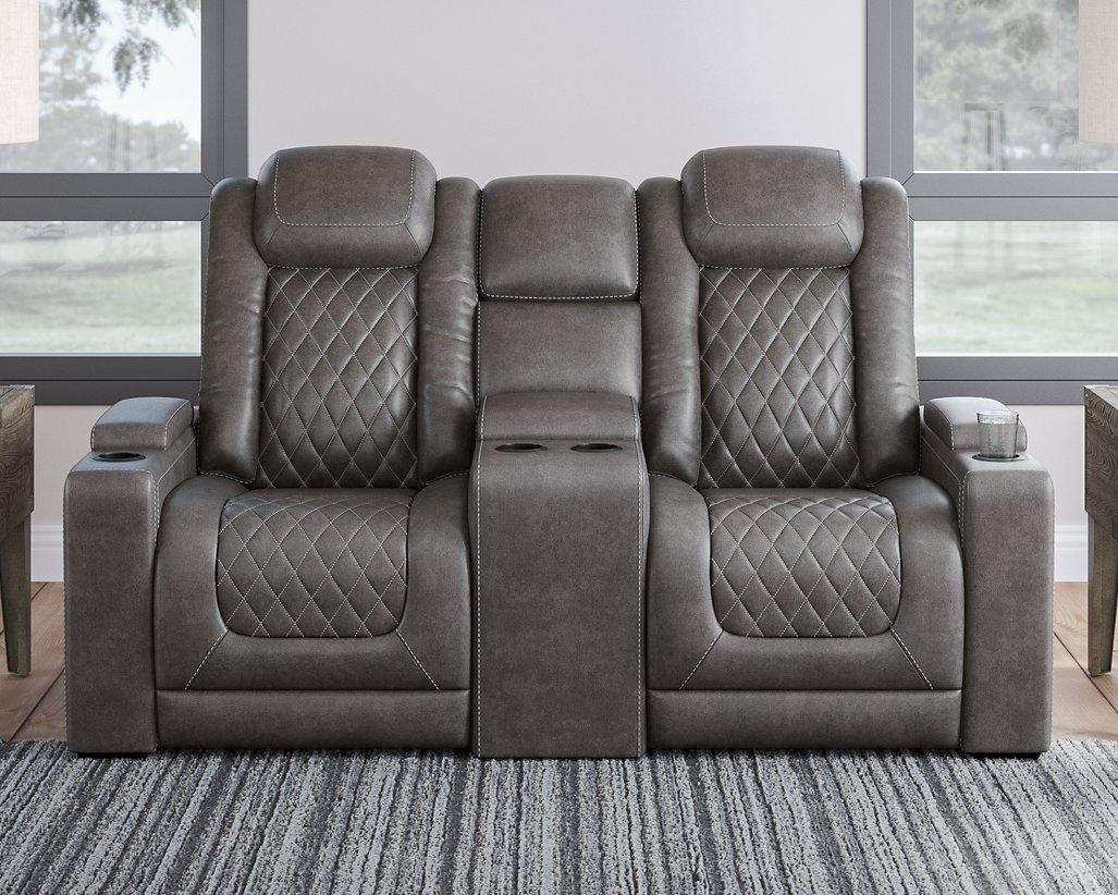 HyllMont Power Reclining Living Room Set - Luxury Home Furniture (MI)