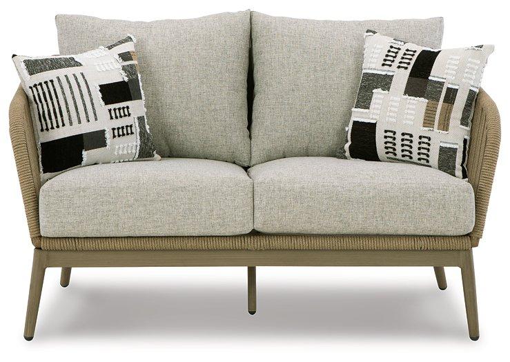 Swiss Valley Outdoor Loveseat with Cushion - Luxury Home Furniture (MI)