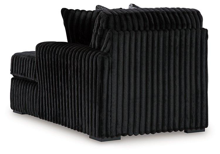 Midnight-Madness Sectional with Chaise - Luxury Home Furniture (MI)