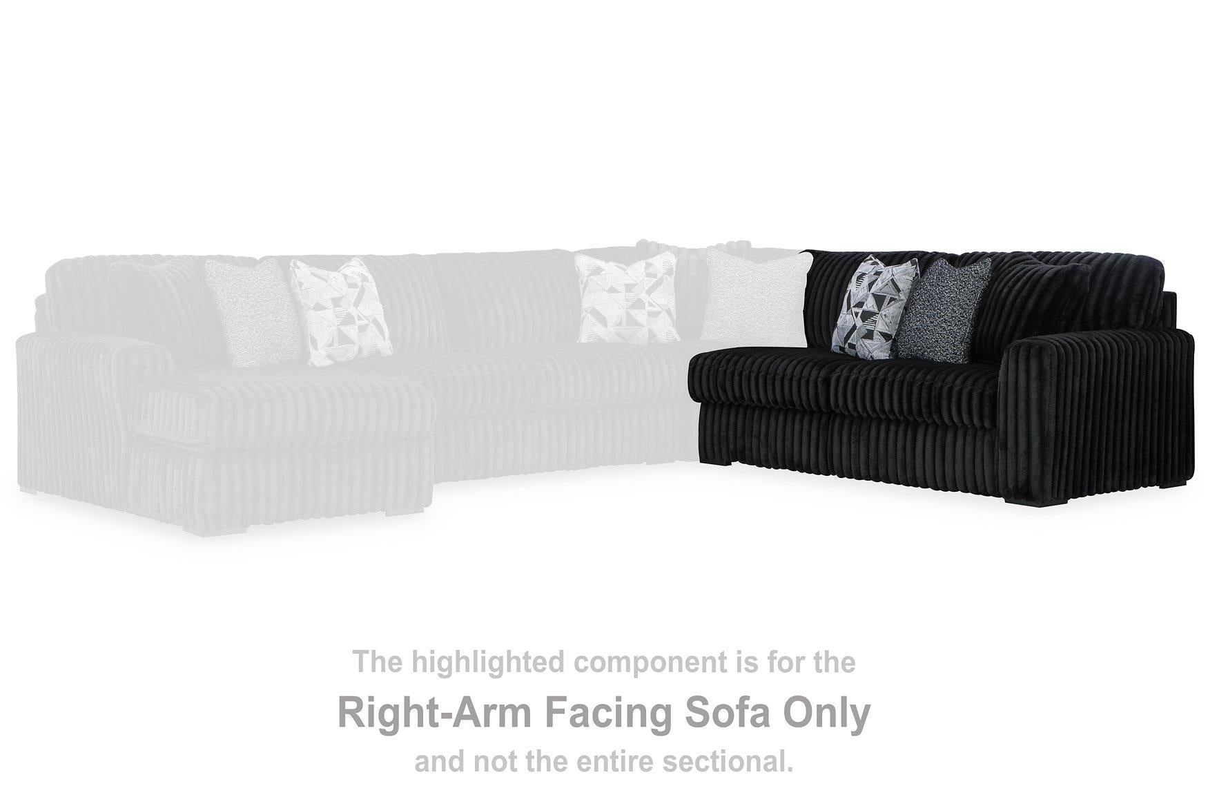 Midnight-Madness Sectional with Chaise - Luxury Home Furniture (MI)