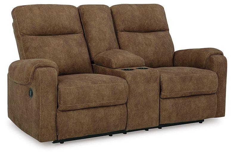 Edenwold Reclining Loveseat with Console - Luxury Home Furniture (MI)