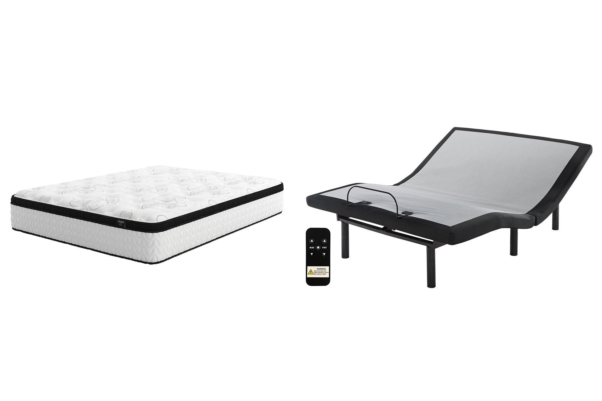 Chime 12 Inch Hybrid Mattress Set - Luxury Home Furniture (MI)
