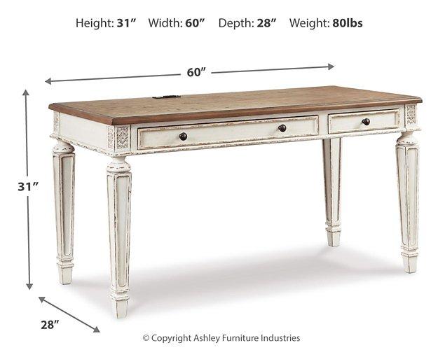 Realyn 60" Home Office Desk - Luxury Home Furniture (MI)
