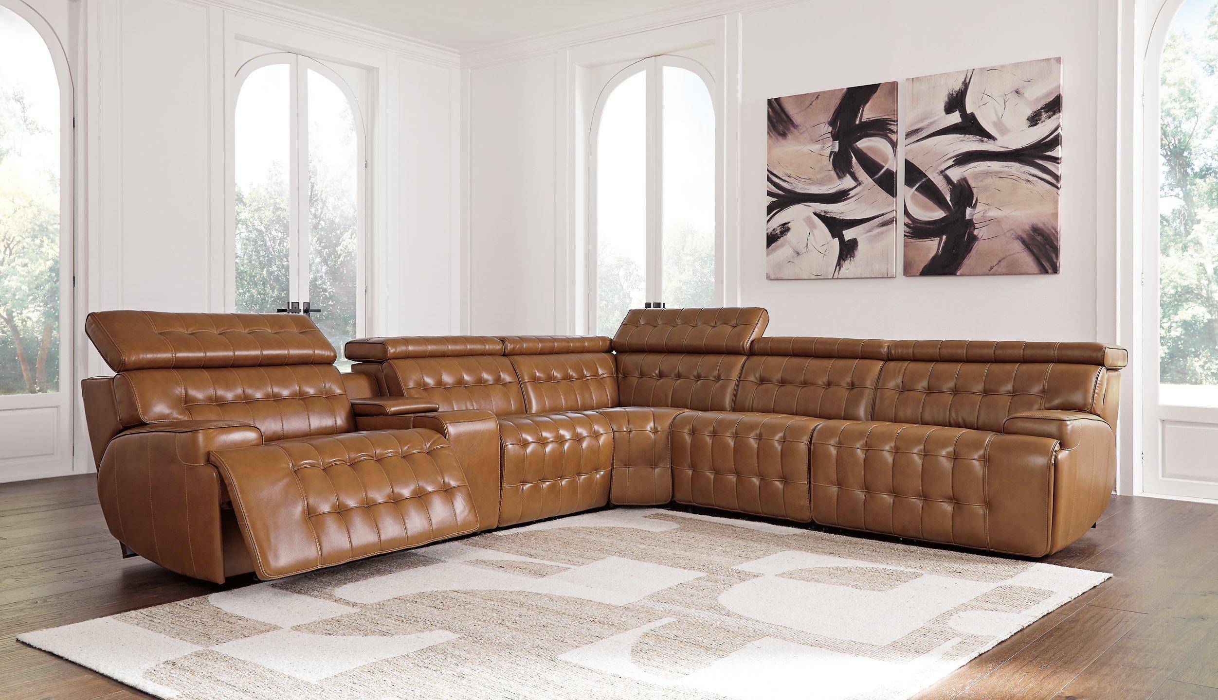 Temmpton Power Reclining Sectional - Luxury Home Furniture (MI)
