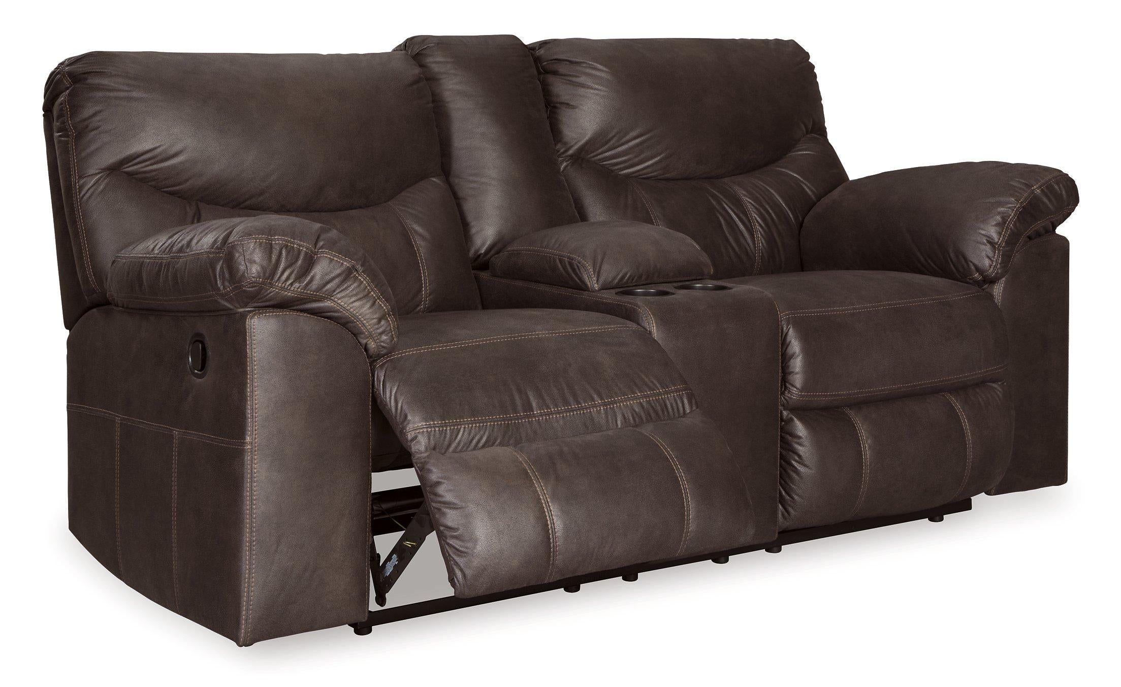 Boxberg Reclining Loveseat with Console - Luxury Home Furniture (MI)