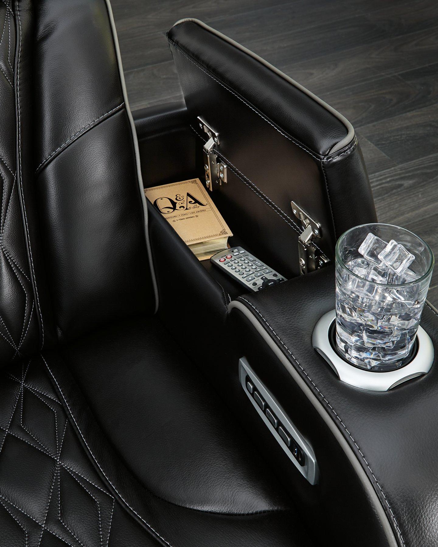 Boyington Power Reclining Loveseat with Console - Luxury Home Furniture (MI)