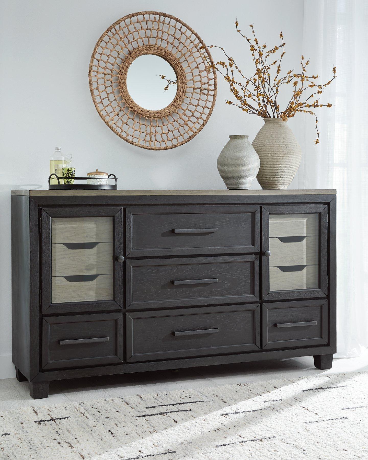Foyland Dresser and Mirror - Luxury Home Furniture (MI)