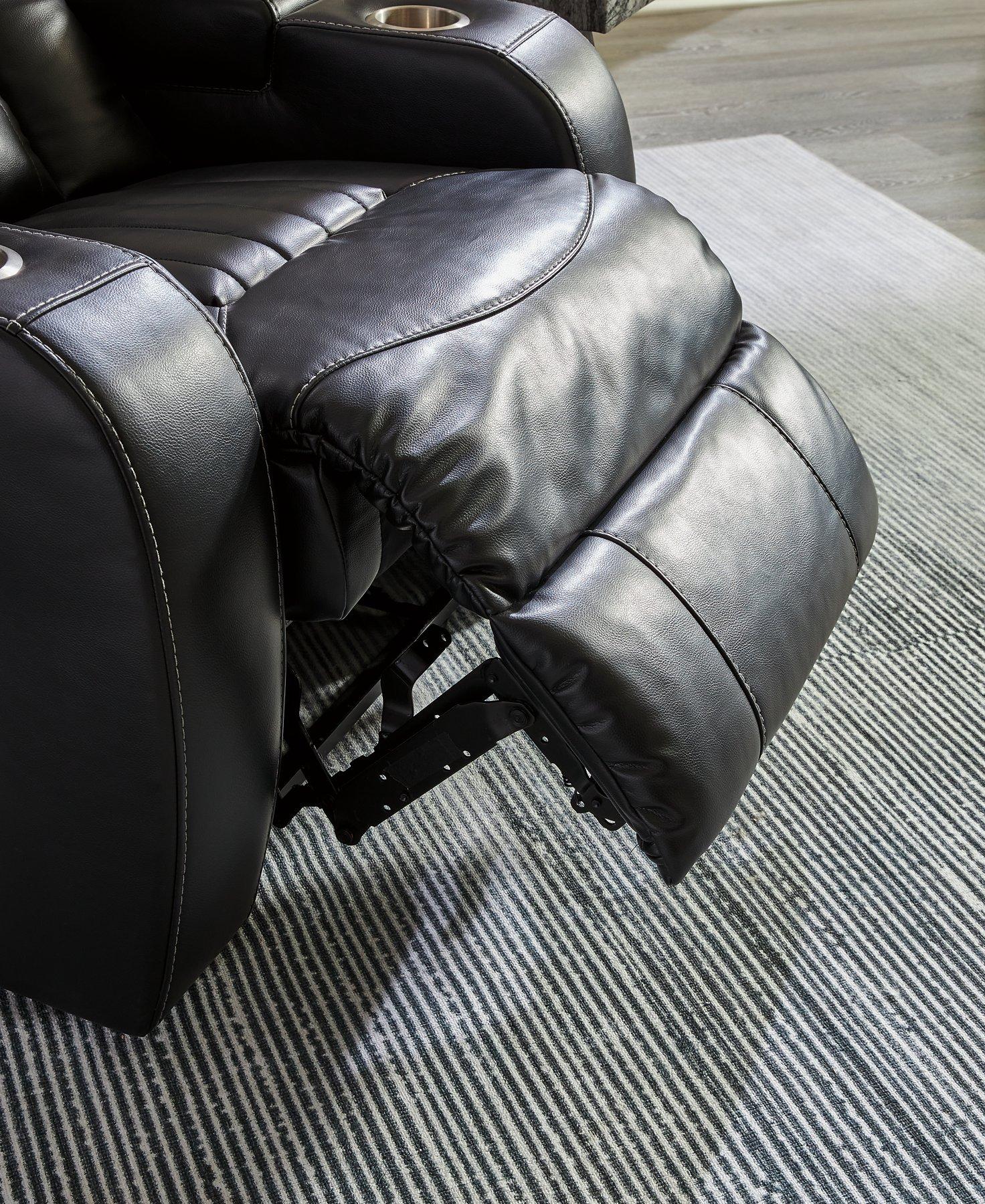 Caveman Den Power Reclining Loveseat with Console - Luxury Home Furniture (MI)