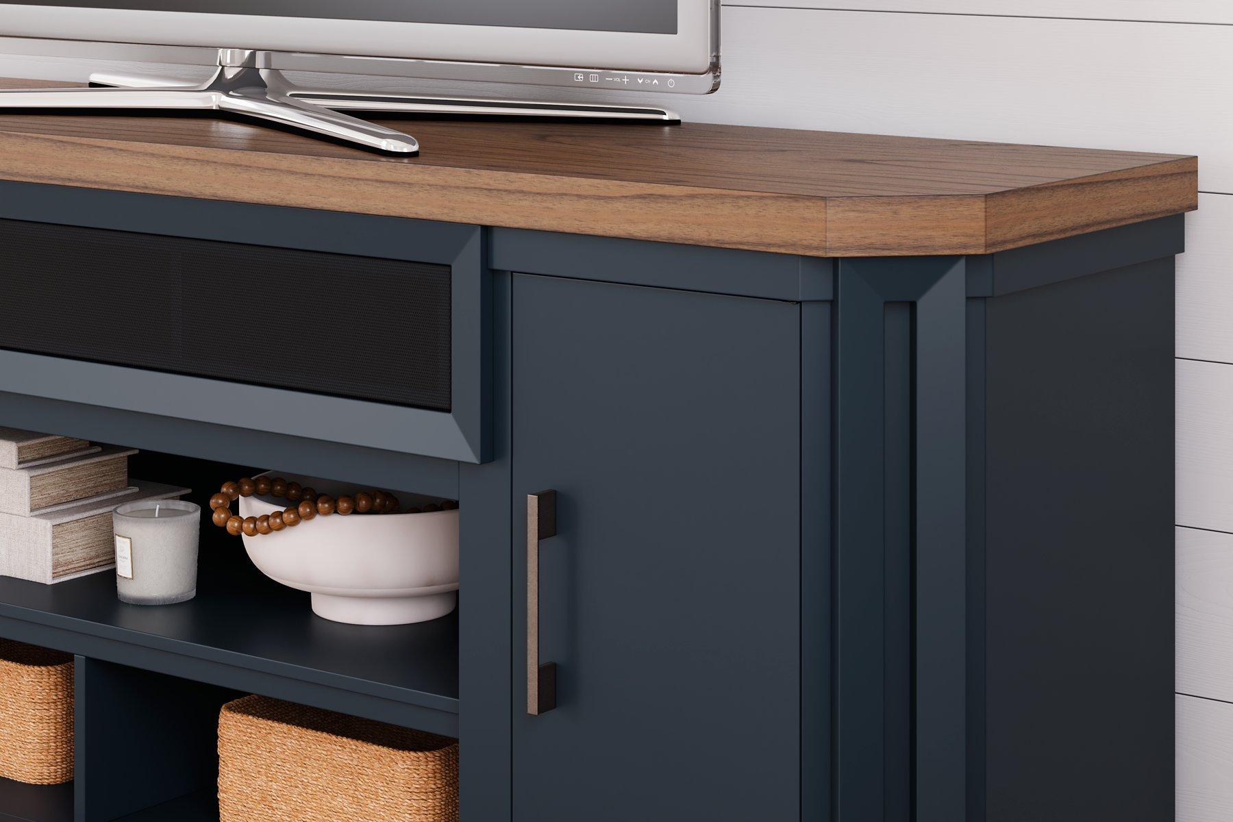 Landocken 83" TV Stand with Electric Fireplace - Luxury Home Furniture (MI)